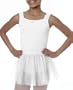 Danskin Girls 7-16 Tank Leotard With Embroidered Tulle Skirt,White,L (12/14)