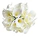 Oulii Artificial Flowers Nearly Natural Lily Bridal Wedding Bouquet-10pcs