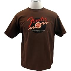 FENDER T-Shirt Lightning Bold Brown