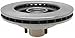 ACDelco Silver 18A87A (19287184) Non-Coated Front Disc Brake Rotor and Hub Assembly