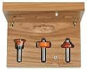 CMT 800.525.11 3-Piece Divided Light Door 1/2-Inch Shank Router Bit Set