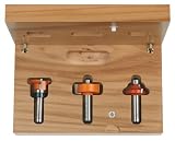CMT 800.525.11 3-Piece Divided Light Door 1/2 Shank Router Bit Set