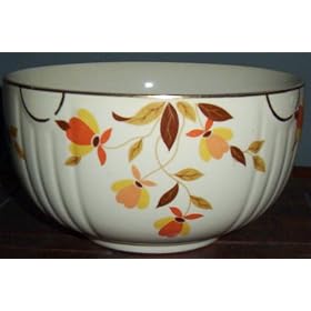 Vintage Jewel Tea Autumn Leaf 2 Qt. Utility/Mixing Bowl (Hall China Co.) thumbnail