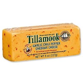 Tillamook Garlic Chili Pepper Cheddar Cheese