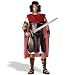 Apparel : Mens Warrior Greek Roman Gladiator Hero Red Toga Outfit Hercules Costume
