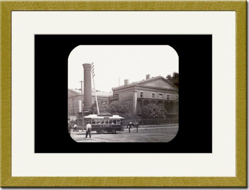 Gold Framed/Matted Print 17x23, New Orleans, the Arrival