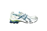 Asics Gel-Kinetic 3 Women's Sneakers Style# T087N-161 (9.5 M US, White/Island Blue/Lime)
