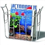 Spectrum 59770 Euro Magazine Basket, Chrome