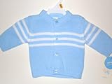 Carter's Newborn Blue/white Button Down Sweater **New**