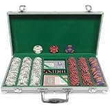 Fabulous Las Vegas Poker Chips - Set Of 300 Chips (Multicolored) (3H x 10W x 20D)