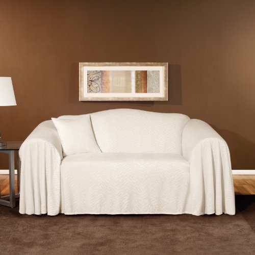 Plush Animal Sofa Throw in Snow