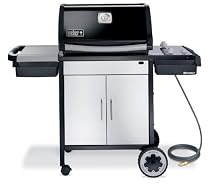 Weber 3811001 Spirit E-210 Natural Gas Grill, Black