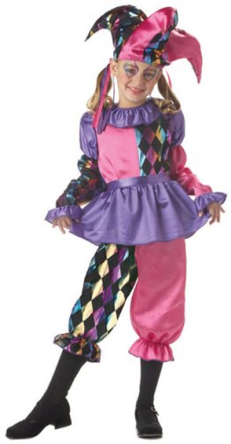 Child's Harlequin Jester Costume (Size:X-Sm 4-6)