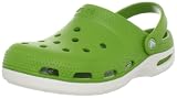 crocs Duet Core Plus Clog,Parrot Green/Oyster,Men's 9 M US/Women's 11 M US