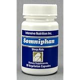 Somniphan - Sleep aid (L-Tryptophan 300 mg, GABA 200 mg, Melatonin 2 mg) 30 Vegetarian capsules, Sleep Better safely
