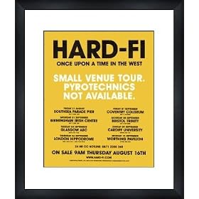 HARD-FI Small Venue Tour 2007 - Framed Original Advert