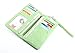 Leiwo Women's Matte PU Leather Double Zipper Coin Purse Card Holder Wallet