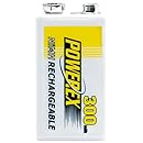 Powerex MHR84V Powerex 9V 300mAh 1-Pack Rechargeable Battery