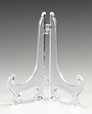 5" Clear Plastic Easels or Plate Holders - Pkg of 12 Easels to Display Plates, Pictures or Other Items