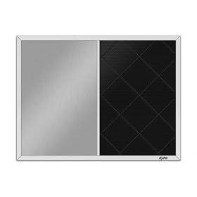 Expo Combination Magnetic Brushed Metal Dry Erase Bulletin Board, 18 in x 24 in - 70472: Office Products