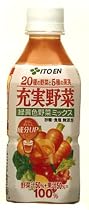 (お徳用ボックス)20種の野菜と5種の果実充実野菜 緑黄色ミックス 350ｇ&times;24本