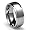 8MM Men's Titanium Ring Wedding Band with Flat Brushed Top and Polished Finish Edges [Size 8] (Available in Sizes 8 to 15)