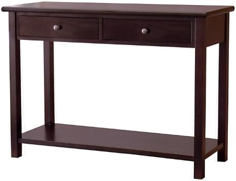 DonnieAnn Austin Dark Birch Console Table with 2 Drawers