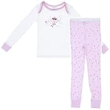 Laura Ashley Pink Fairy Cotton Pajamas for Infants and Girls 18Months"