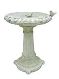 Alpine GEM118 Polyresin Bird Bath