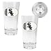 Chicago White Sox MLB 2pc Pint Ale Glass Set with Baseball Bottom - Oval Logo by Great American Products
