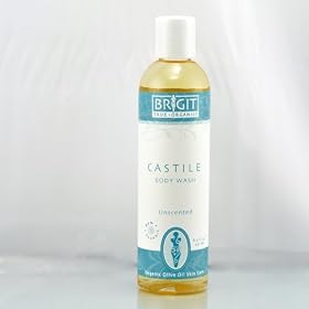 Brigit True Organics- UNSCENTED Castile Body Wash, 8.5 fl. oz. (86% ORGANIC)