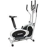 DTX Fitness 2 in 1 Elliptical Cross Trainer & Exercise Bike with Pulse Heart Rate Sensors