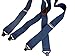 Hold-Ups Extra Long XL Navy Blue work Suspenders with Jumbo Gripper Clasps