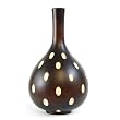 Handmade Lacquered Mango Wood Flower / Bud Vase With Etched Detail (Thailand)