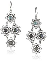 Lucky Brand Floral Chandelier Earrings, 2.38"