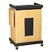 Oklahoma Sound SCL-S-OK Smart Cart Lectern with Sound, 28" Width x 41" Height x 21" Depth, Light Oak