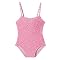 Girls' MN Bird 1-pc. Tie Back Dot Swimsuit - Pink