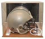San Francisco 49ers Oak Finished Base Helmet Display
