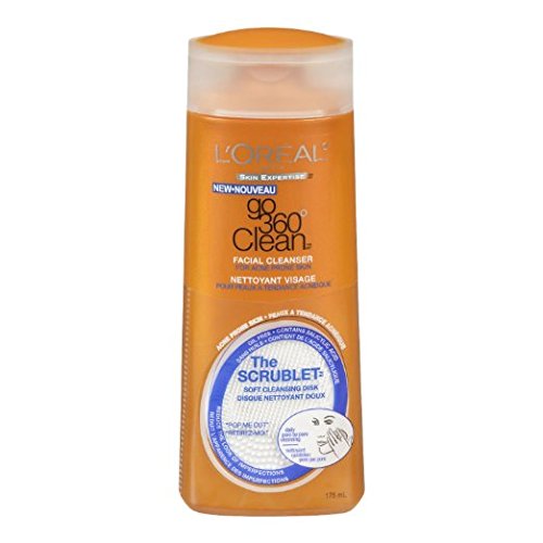 L'Oreal Paris Go 360 Clean Anti-Breakout Facial Cleanser, 6.0 fl. oz. (Pack of 2)