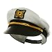 Cotton Yacht Cap-White (adjustable/58cm)