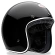 Bell Custom 500 Black Open Face Helmet - Size : Large