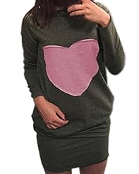 Round Neck Long Sleeves Short General Print Club Dress/Party Dress/Tunic/Jumper/Mini Dress 