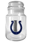 NFL Indianapolis Colts 31-Ounce Glass Candy Jar - Primary Logo