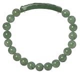 8mm Green Aventurine Stretch Bracelet w/ Carved Dragon Bar, 7 1/2