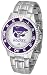 Kansas State Wildcats Suntime Competitor Game Day Steel Band Watch - NCAA College Athletics