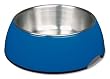 Petmate Stainless Style Pet Bowl Medium, Blue/Stainless Steel