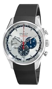 Zenith Men's 03.2041.4052/69.R580 El Primero Striking Tenth Chronograph Silver Dial Watch from Zenith
