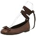 Hollywould Women's Dannie Classic Ballet Flat,Brown,39.5 EU (US Women's 9.5 M)