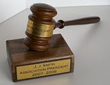 Gavel & Sound Block With Engraving