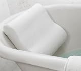 Microdry Luxury Bath Pillow with Memory Foam, White